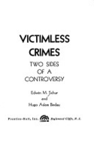 Cover of Victimless Crimes