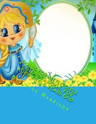 Book cover for Dolls for Little Girls Coloring Book