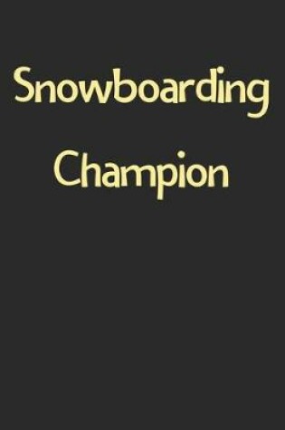 Cover of Snowboarding Champion