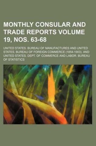 Cover of Monthly Consular and Trade Reports Volume 19, Nos. 63-68