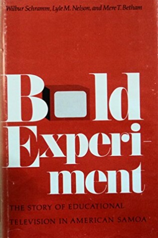 Cover of Bold Experiment