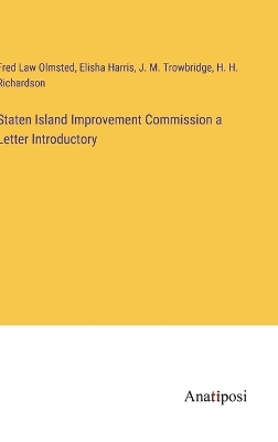 Book cover for Staten Island Improvement Commission a Letter Introductory