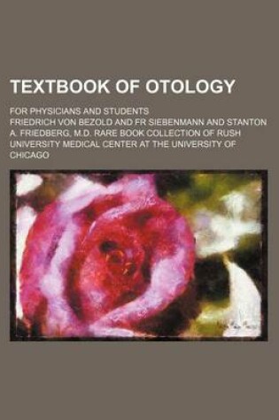 Cover of Textbook of Otology; For Physicians and Students