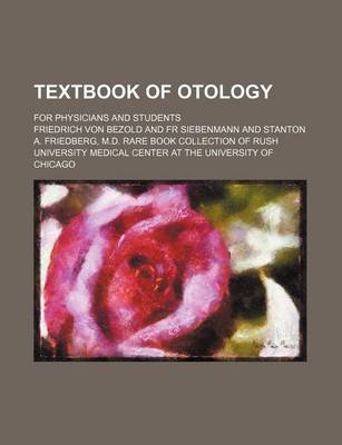 Book cover for Textbook of Otology; For Physicians and Students