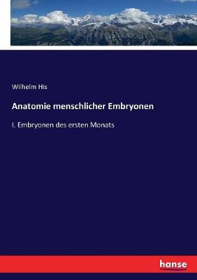 Book cover for Anatomie menschlicher Embryonen