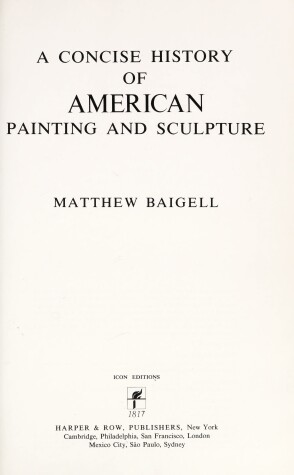 Book cover for Concise History of Painting and Sculpture