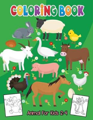 Book cover for Animal Coloring Books for Kids 2-4