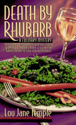 Book cover for Death by Rhubarb