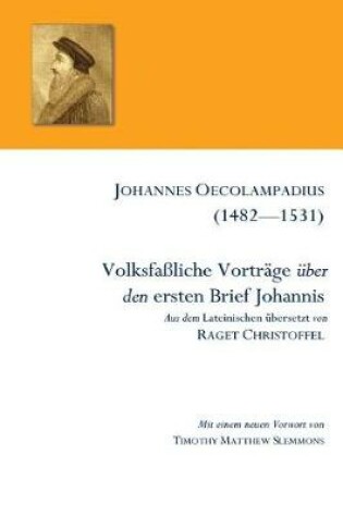 Cover of Volksfassliche Vortrage uber den ersten Brief Johannis