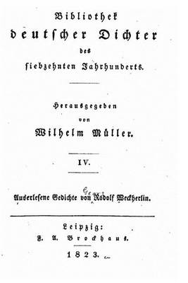 Book cover for Bibliothek deutscher dichter des siebzehnten jahrhunderts - IV