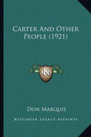 Cover of Carter And Other People (1921)