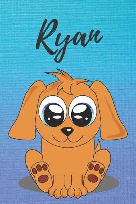 Book cover for Ryan dog coloring book / notebook / journal / diary