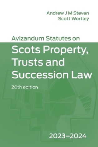 Cover of Avizandum Statutes on Scots Property, Trusts & Succession Law