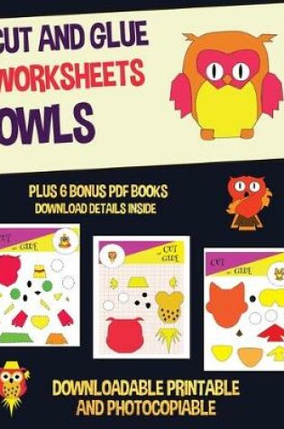 Cover of Cut and Glue Worksheets (Owls)