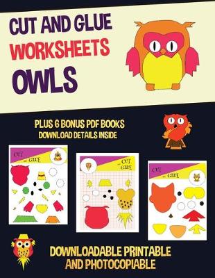 Book cover for Cut and Glue Worksheets (Owls)