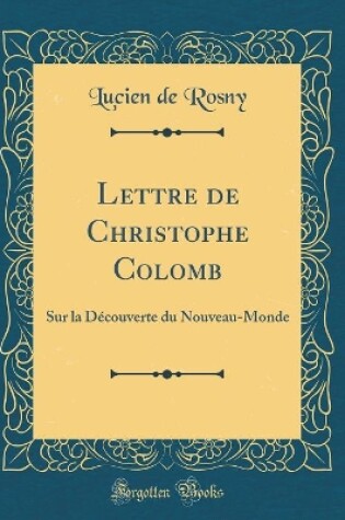 Cover of Lettre de Christophe Colomb