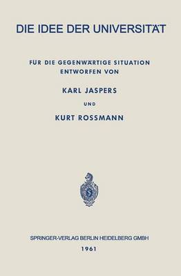 Cover of Die Idee Der Universitat