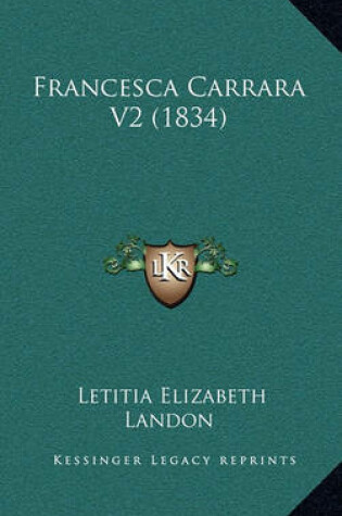 Cover of Francesca Carrara V2 (1834)