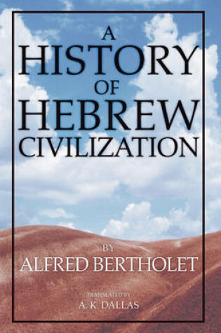 Cover of History of Hebrew Civilization