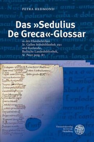 Cover of Das 'sedulius de Greca'- Glossar