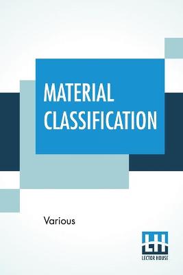 Book cover for Material Classification