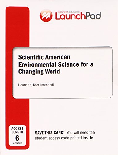 Book cover for Launchpad for Houtman's Scientific American Environmental Science (6 Month Access)