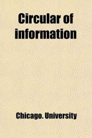 Cover of Circular of Information