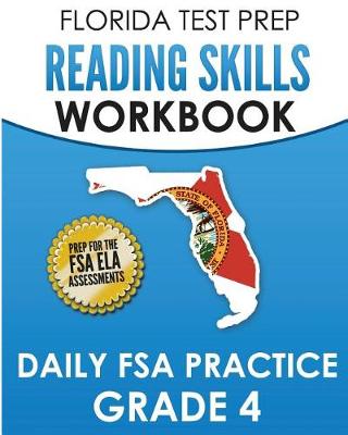 Book cover for FLORIDA TEST PREP Reading Skills Workbook Daily FSA Practice Grade 4