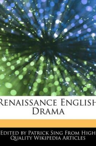 Cover of Renaissance English Drama