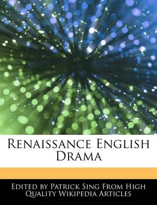 Book cover for Renaissance English Drama