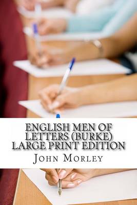 Book cover for English Men of Letters (Burke) Large Print Edition