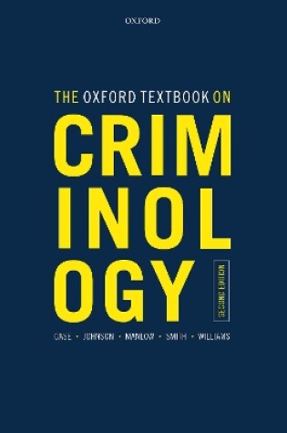 Cover of The Oxford Textbook on Criminology