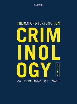 Book cover for The Oxford Textbook on Criminology