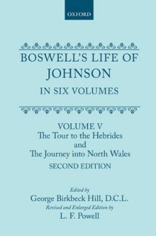 Cover of Boswell's Life of Johnson in Six Volumes: Volume V