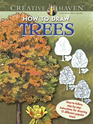 Book cover for Creative Haven How to Draw Trees