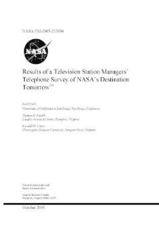 Cover of Results of a Television Station Managers' Telephone Survey of NASA's Destination Tomorrow(Trademark)