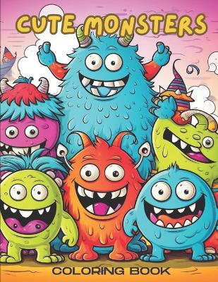 Book cover for Cute Monsters Coloring Book