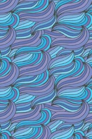 Cover of Bullet Journal Abstract Waves Blues