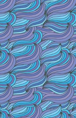 Book cover for Bullet Journal Abstract Waves Blues