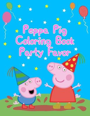 Book cover for Peppa Pig Coloring Book Party Favor