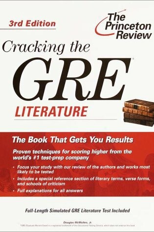 Cover of Cracking the Gre Literature in Engl