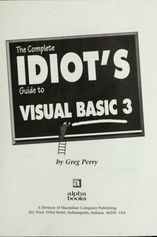 Cover of The Complete Idiot's Guide to Visual Basic