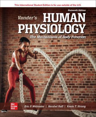 Book cover for ISE Vander's Human Physiology