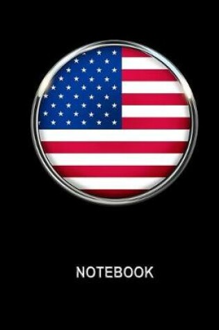 Cover of Notebook. United States USA Flag Cover. Composition Notebook. College Ruled. 8.5 x 11. 120 Pages.