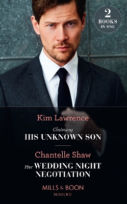 Book cover for Claiming His Unknown Son / Her Wedding Night Negotiation