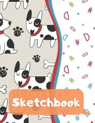 Book cover for Sketchbook for Kids - Large Blank Sketch Notepad for Practice Drawing, Paint, Write, Doodle, Notes - Cute Cover for Kids 8.5 x 11 - 100 pages Book 4