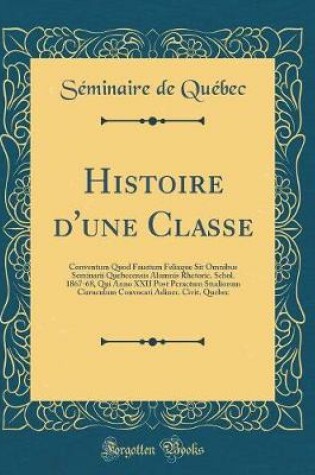 Cover of Histoire d'Une Classe