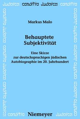 Cover of Behauptete Subjektivitat