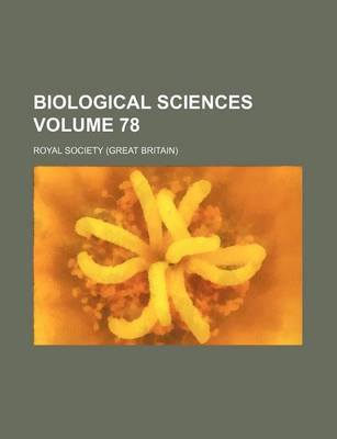 Book cover for Biological Sciences Volume 78