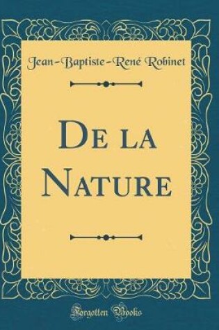 Cover of de la Nature (Classic Reprint)